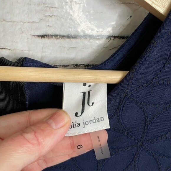 Julia Jordan blue dress midi size 6 - Picture 6 of 9